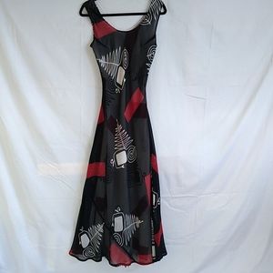 Chiffon reversible maxi dress